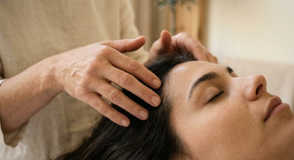 points énergétiques massage crânien médecine chinoise